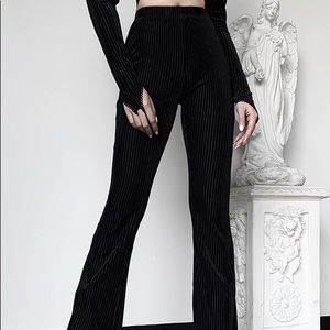 black flare pants